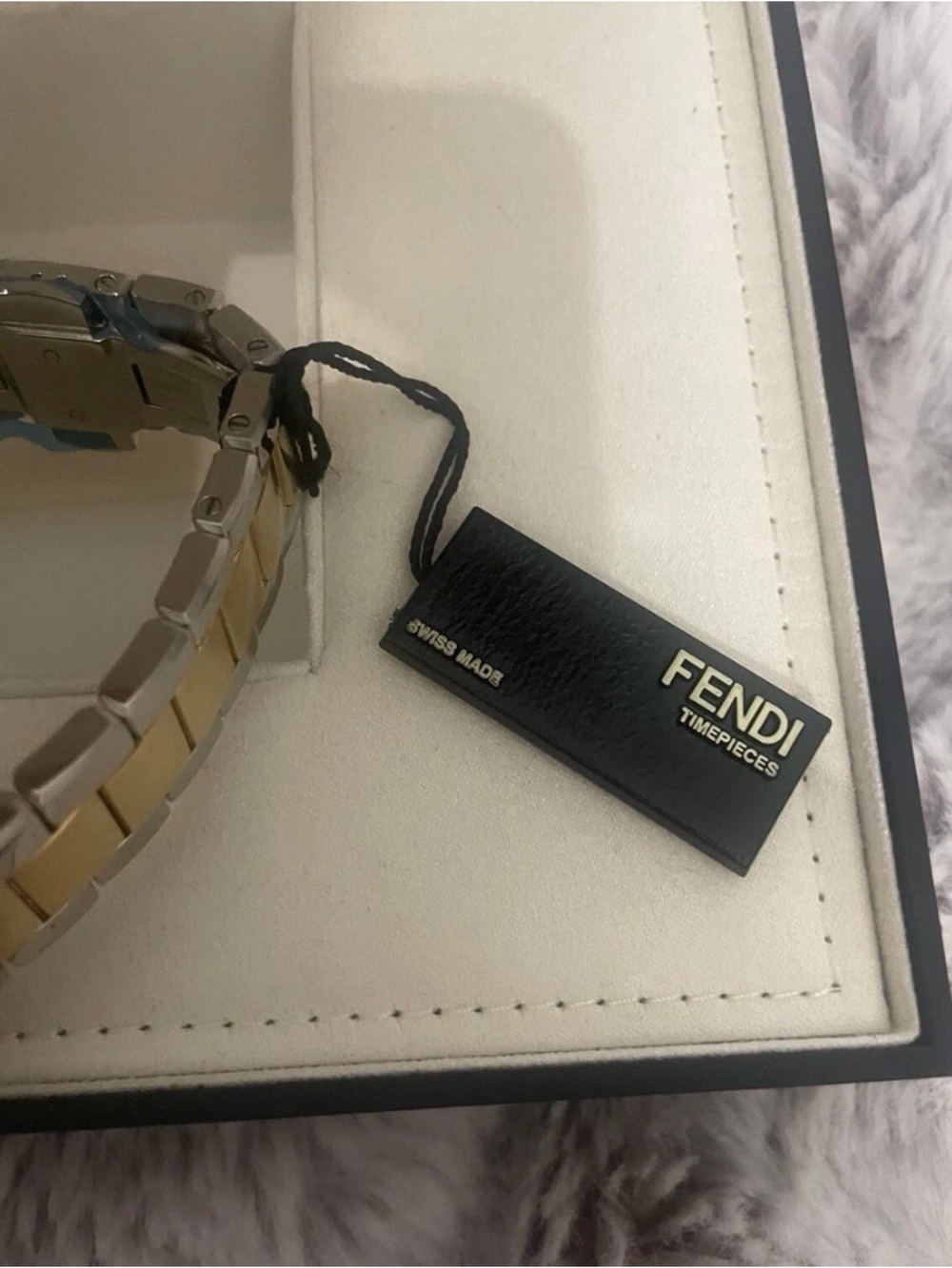 Fendi Two-Tone Gold and Silver Stainless Chronograph Watch - Picture 9 of 13